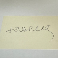 Jean Paul Belmondo signed card