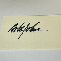 Arte Johnson signed card