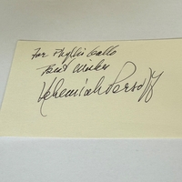 Nehemiah Persoff signed card