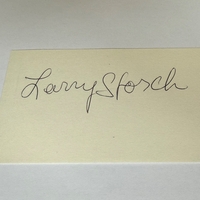 Larry Storch signed card