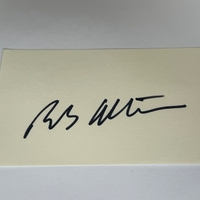 Robert Altman signed card