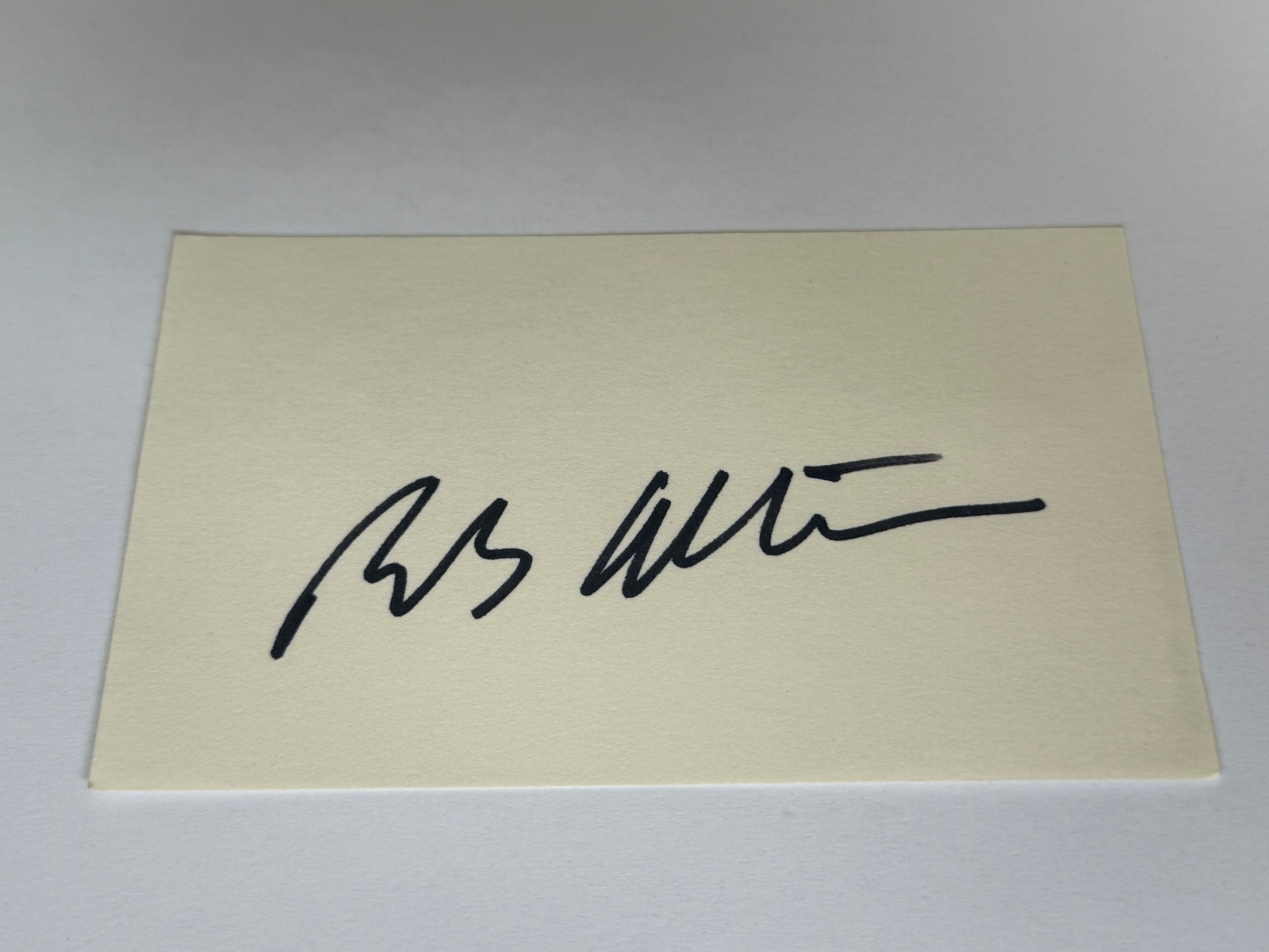 Robert Altman signed card
