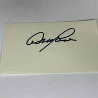 Abbé Lane signed card