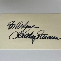 Kathleen Freeman signed card