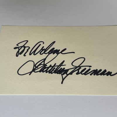 Kathleen Freeman signed card
