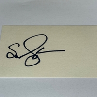 Susan Sarandon signed card