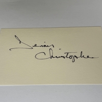 Dennis Christopher signed card