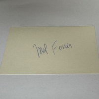 Mel Ferrer signed card