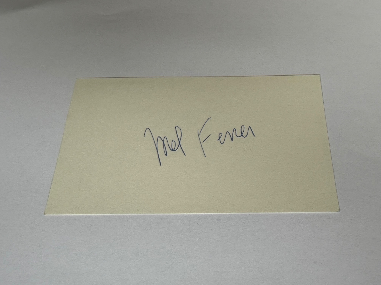 Mel Ferrer signed card