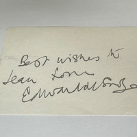 Edward De Souza signed card