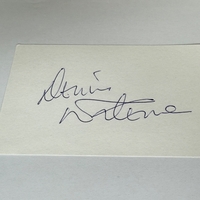 Dennis Waterman signed card