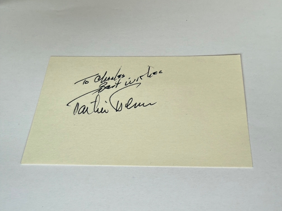 Martin Milner signed card