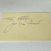 Jean Pierre Aumont signed card