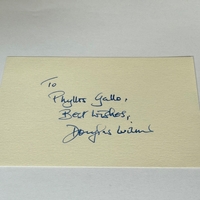 Douglas Wilmer signed card