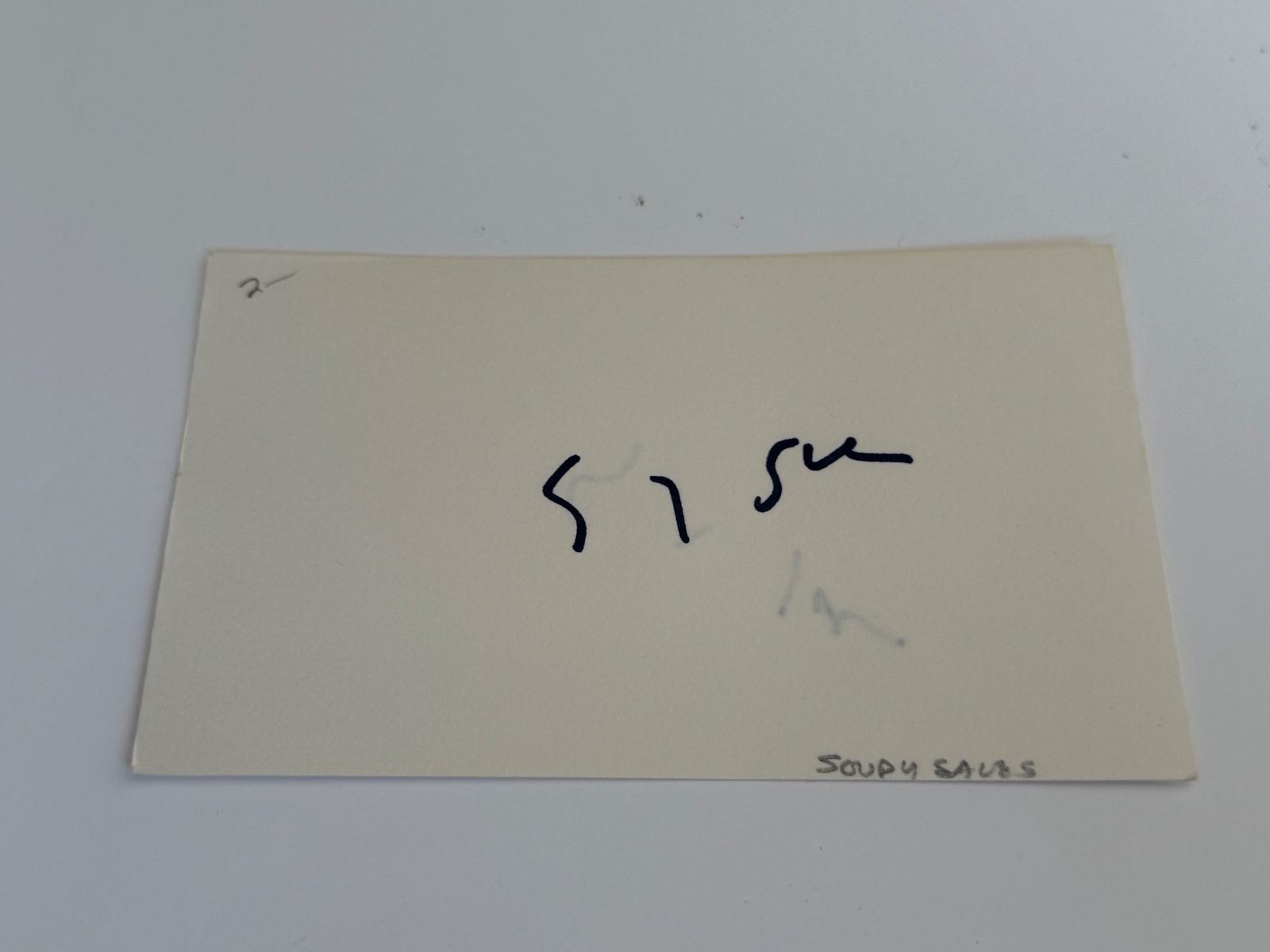 Soupy Sales signed card