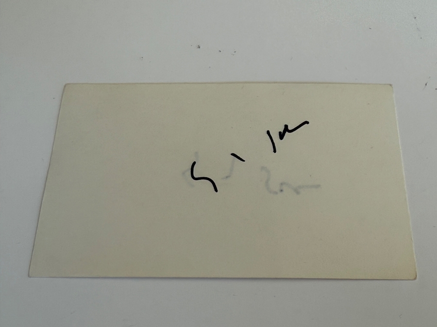 Soupy Sales signed card