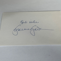 Graeme Garden signed card