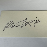 Robert Loggia signed card