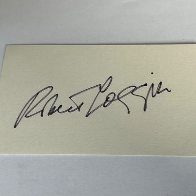 Robert Loggia signed card