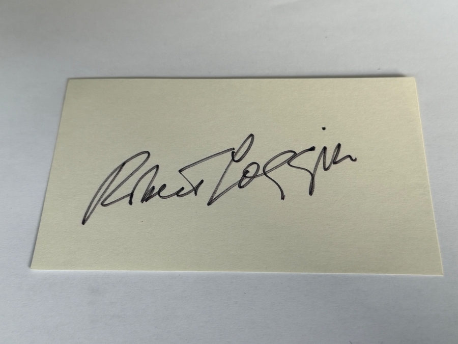 Robert Loggia signed card