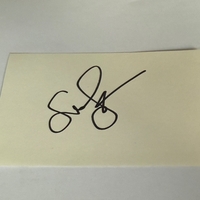 Susan Sarandon signed card