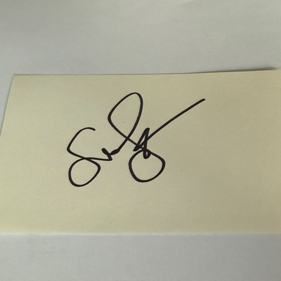 Susan Sarandon signed card