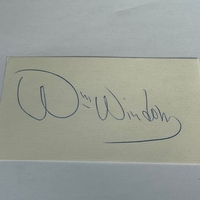William Windom signed card
