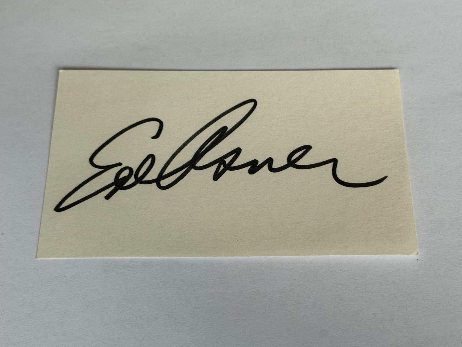 Ed Asher signed card