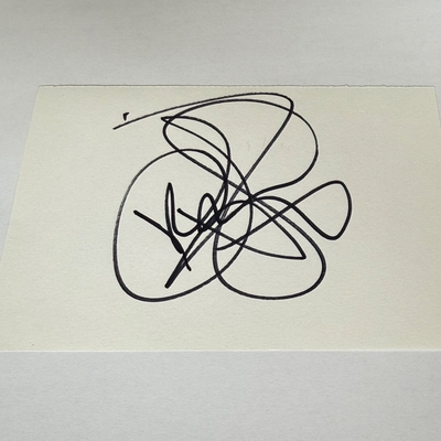 Lindsay Lohan signed card