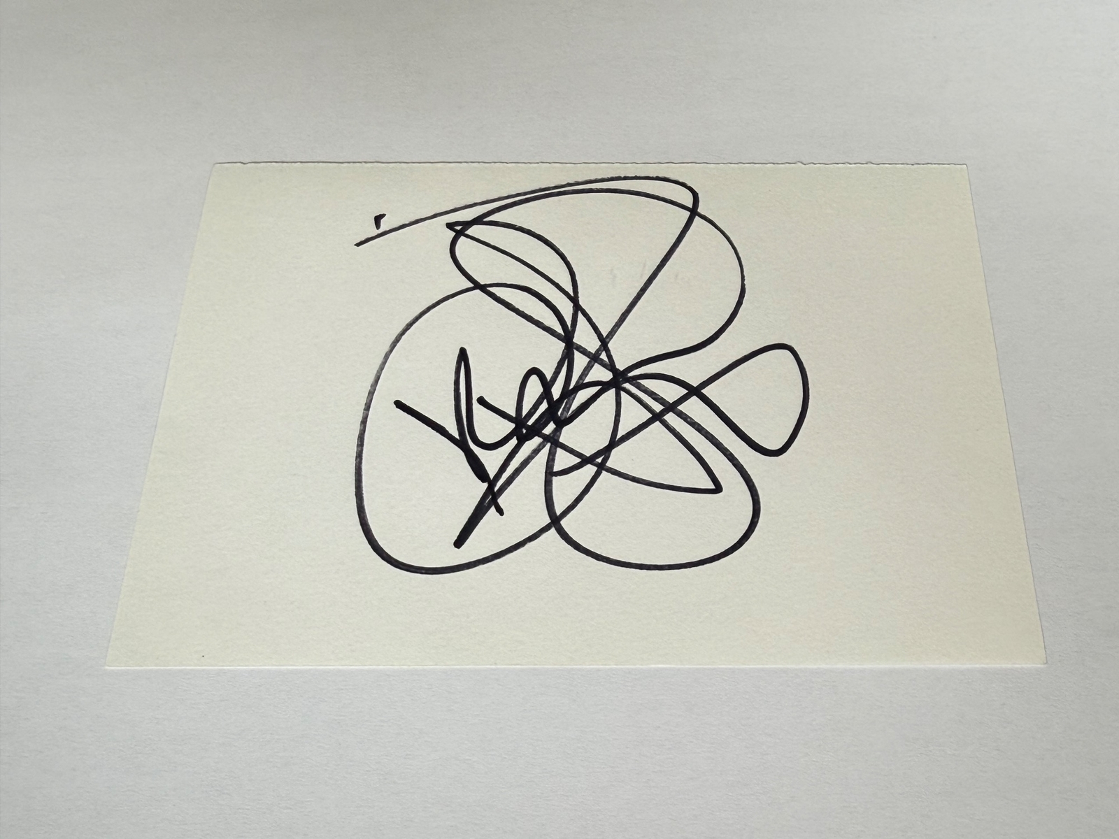 Lindsay Lohan signed card