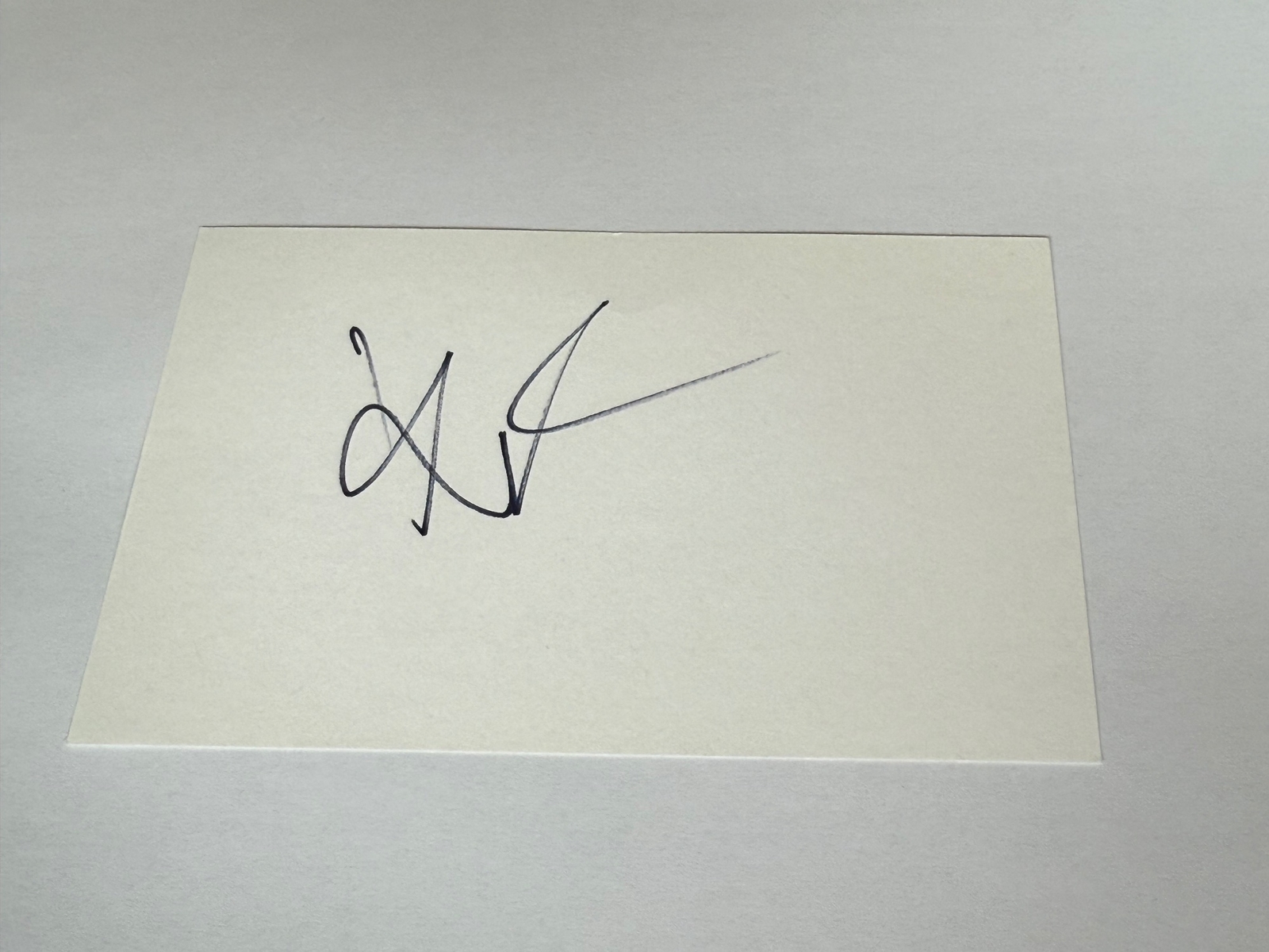 Kevin Pietersen signed card