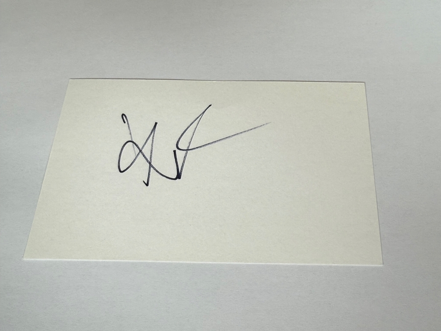 Kevin Pietersen signed card