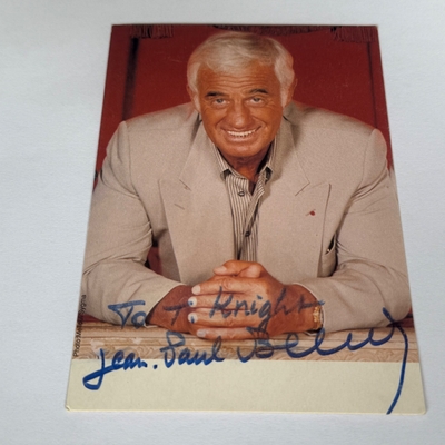 Jean-Paul Belmondo signed 6x4 photo