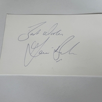 Dani Behr signed card