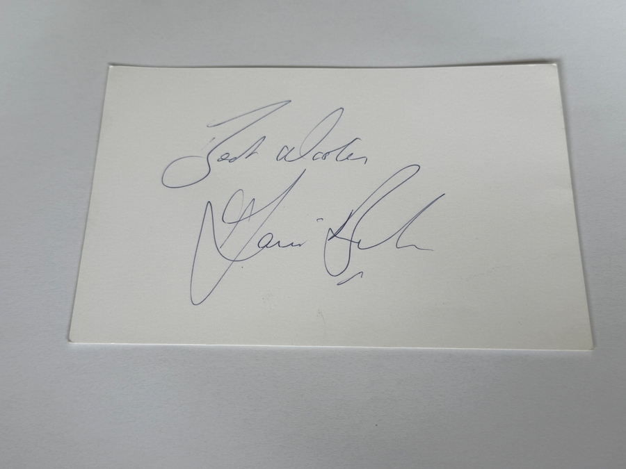 Dani Behr signed card