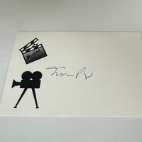 Mario Puzo signed card