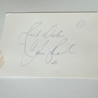 Dani Behr signed card