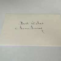 Tom Finney signed card