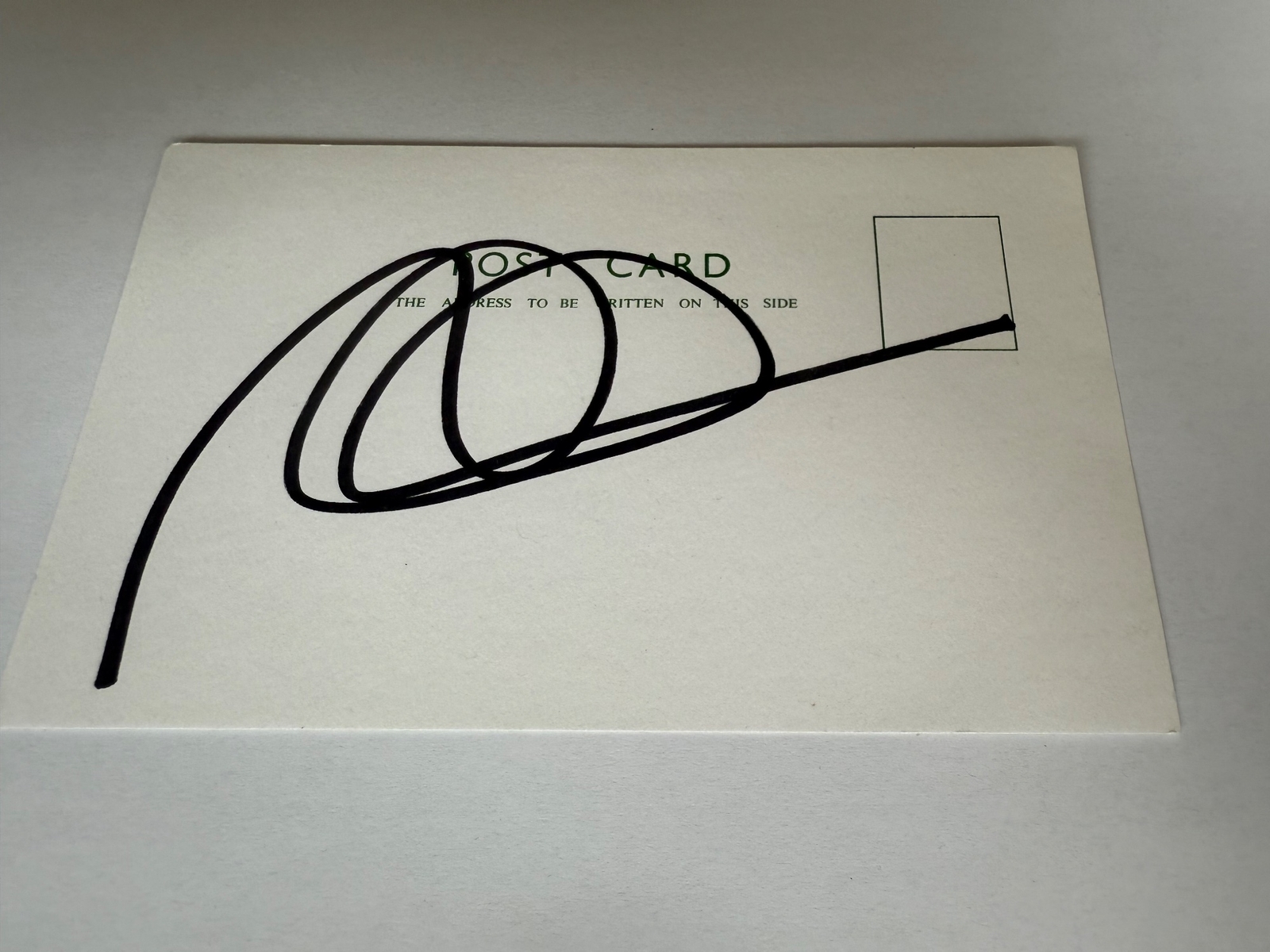 Mika Hakkinen signed card