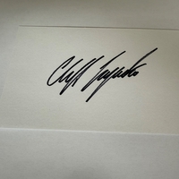 Cliff Lazarenko signed card
