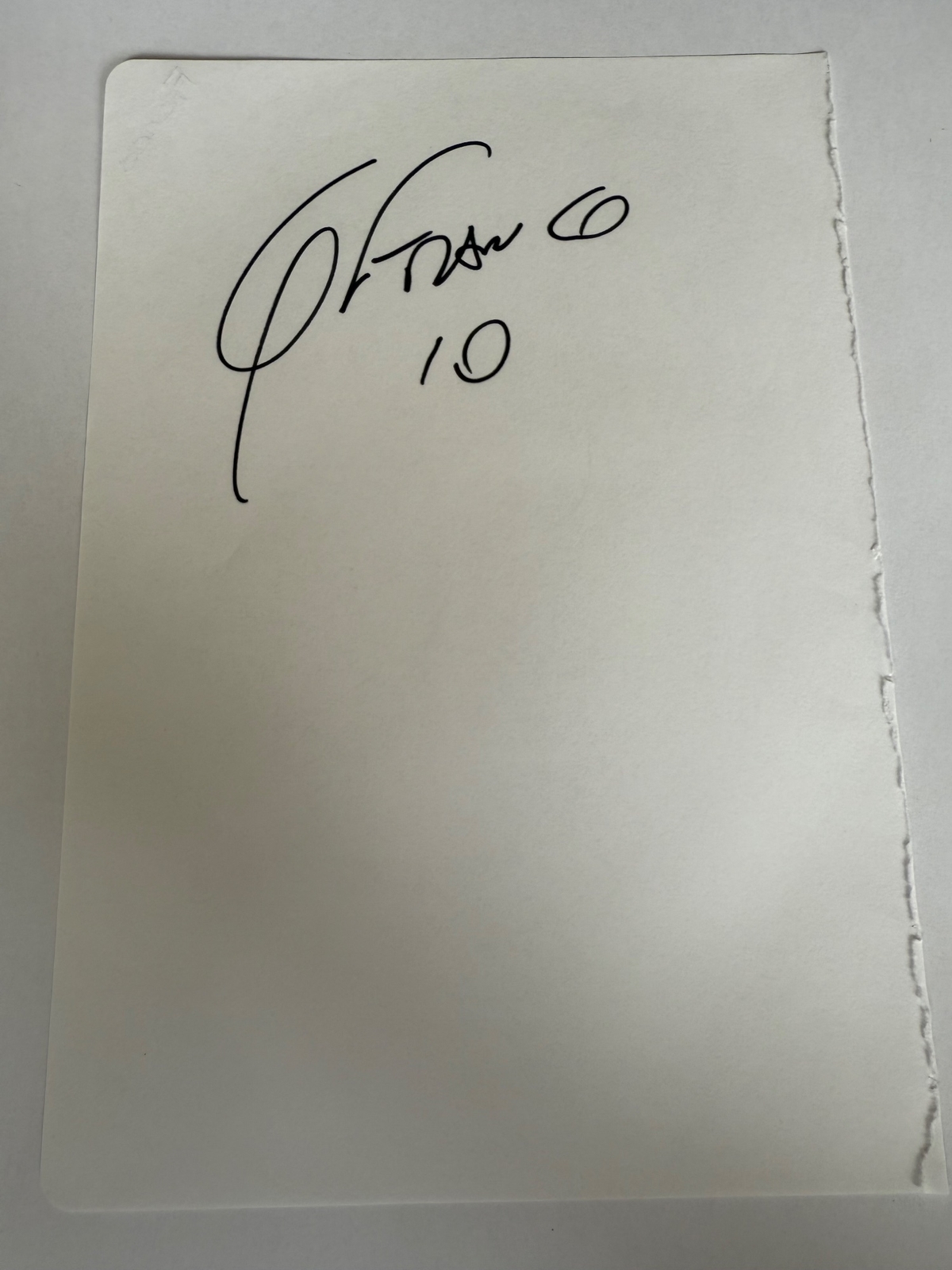 Guillermo Franco signed card
