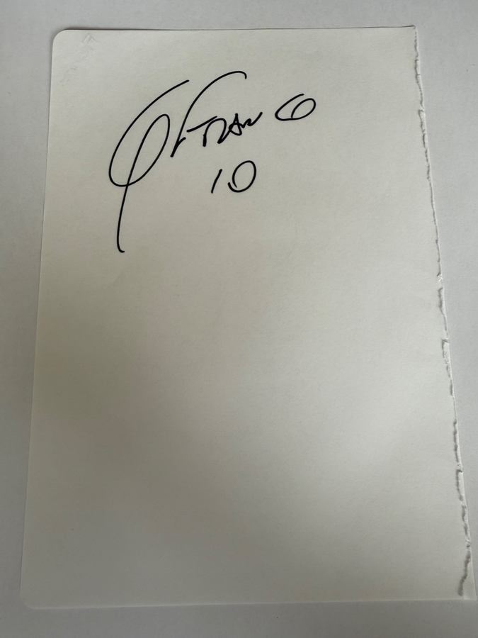 Guillermo Franco signed card