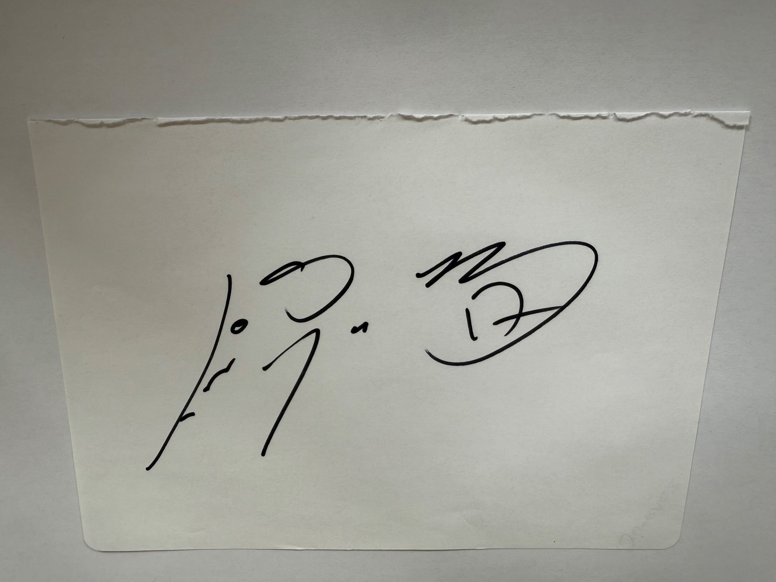 Luis Jimenez signed card