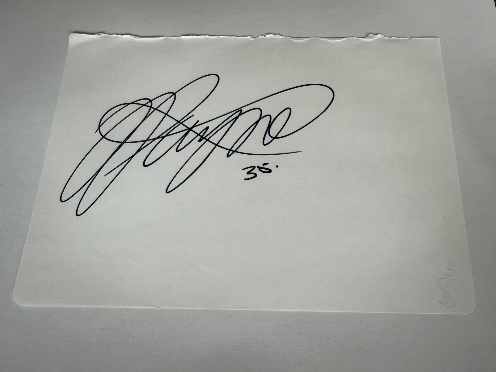 Josh Payne signed card