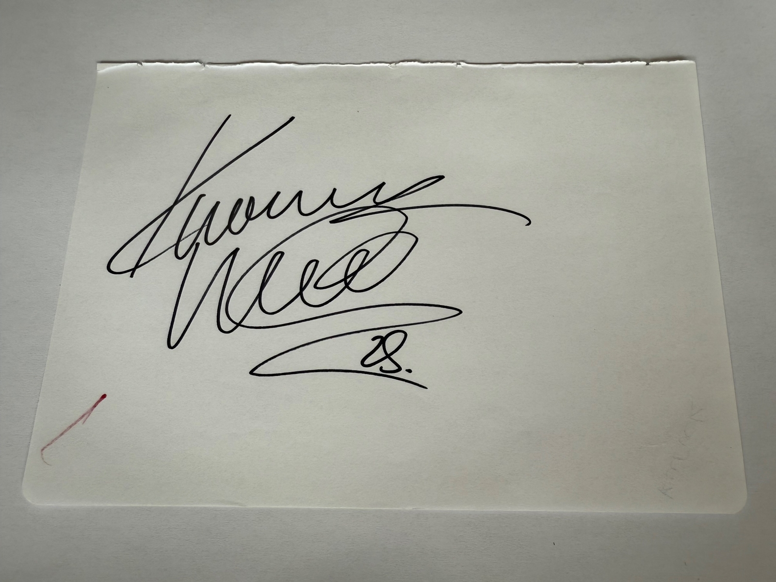 Peter Kurucz signed card