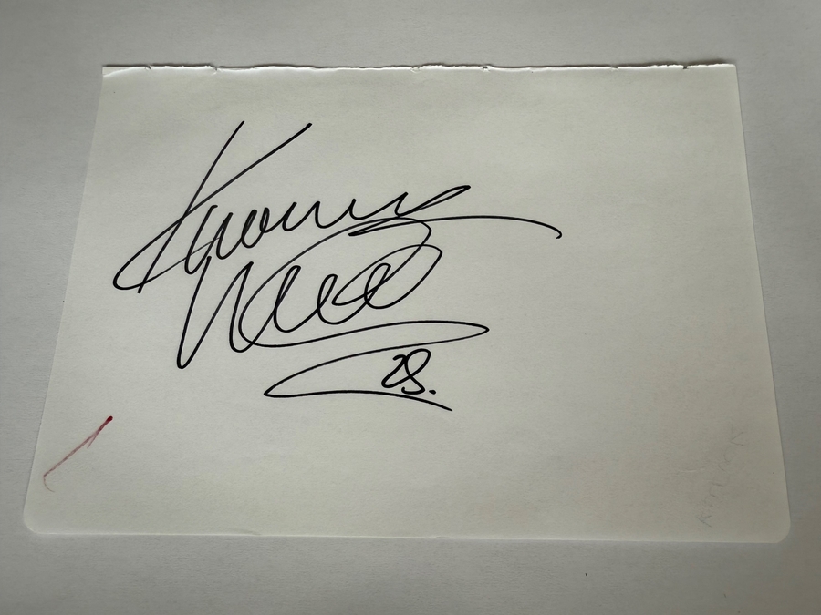 Peter Kurucz signed card