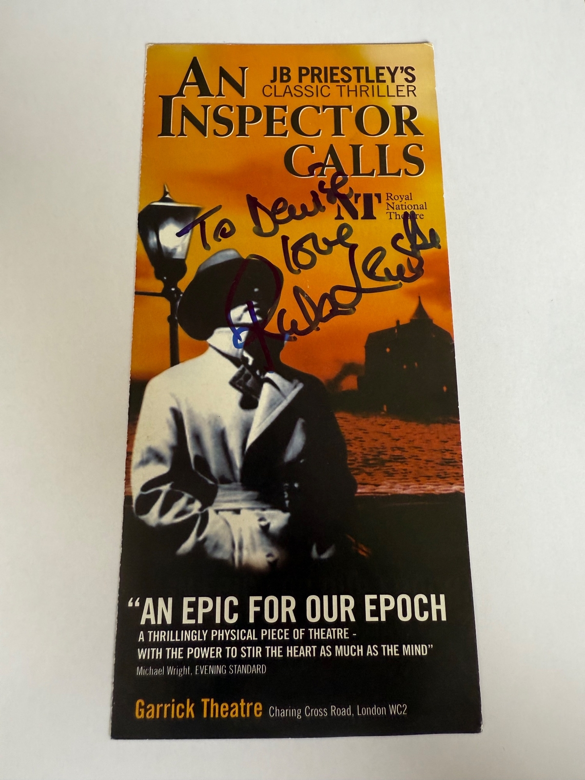 Rula Lenska signed item
