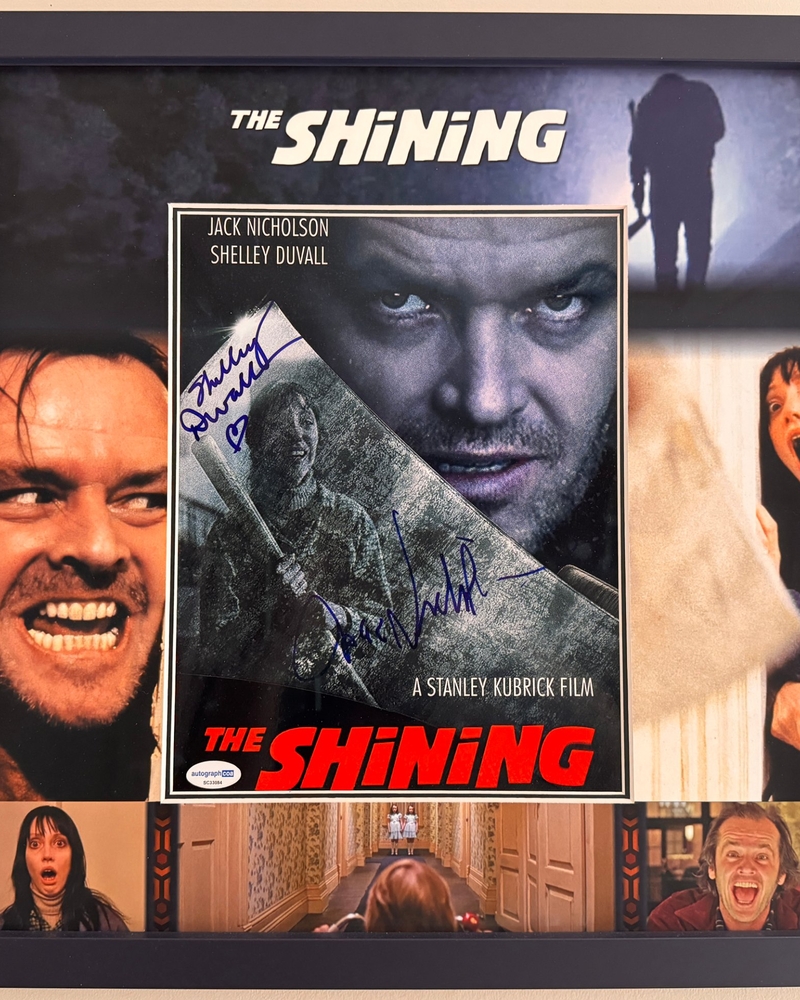 Jack Nicholson & Shelley Duvall signed framed display