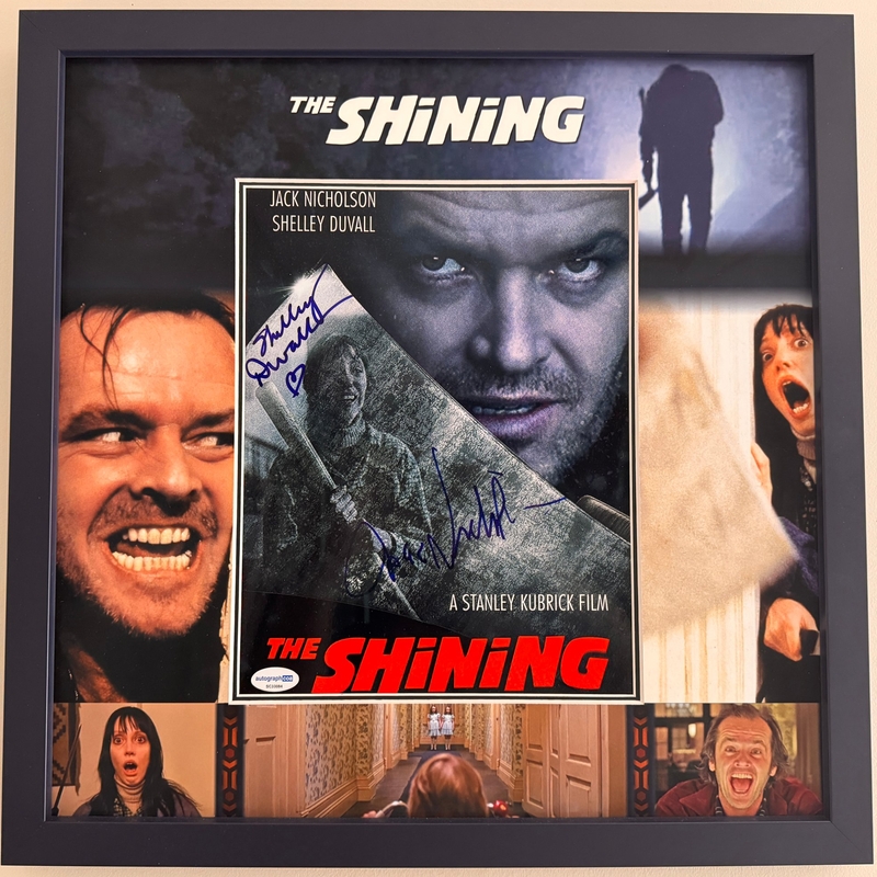Jack Nicholson & Shelley Duvall signed framed display