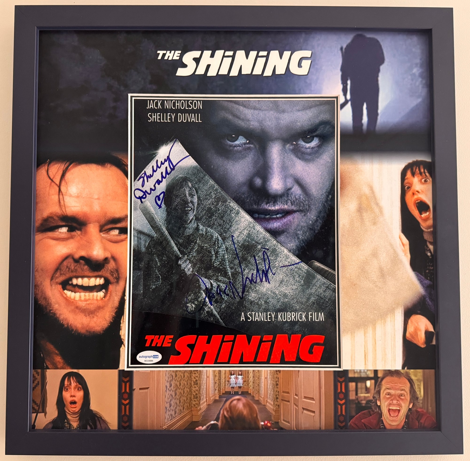 Jack Nicholson & Shelley Duvall signed framed display